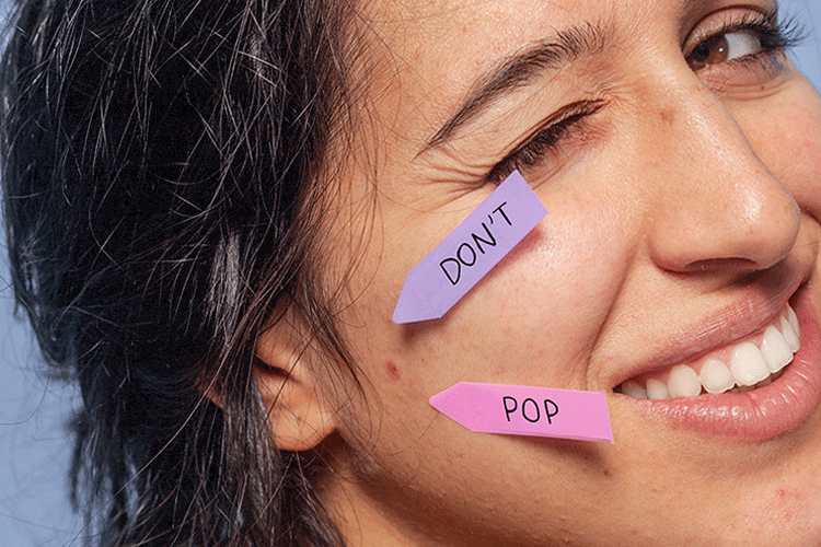 don't pop pimples